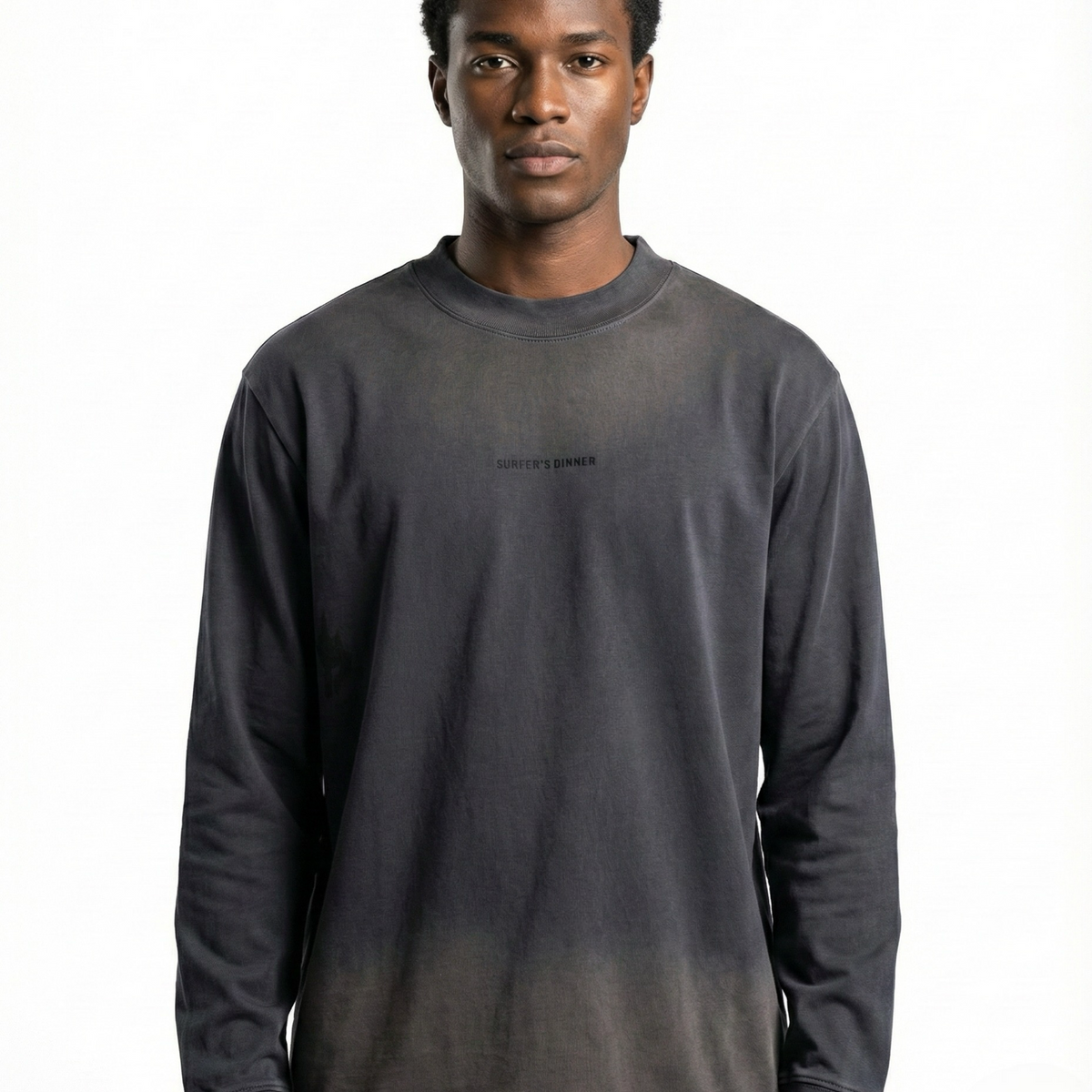 FADED ASH SURFACE-WASH OVERSIZED LONG-SLEEVE TEE W26 – VOY Egypt