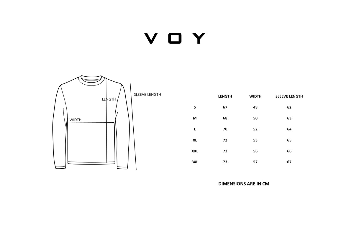 Size guide – NAVY BASIC LONG-SLEEVE CREW-NECK T-SHIRT W27N