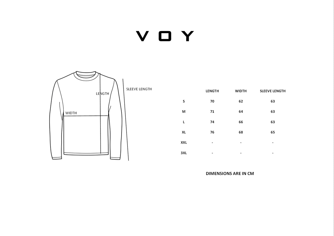 Size guide – WHITE OVERSIZED TEXTURED QUARTER-ZIP SWEATSHIRT W26