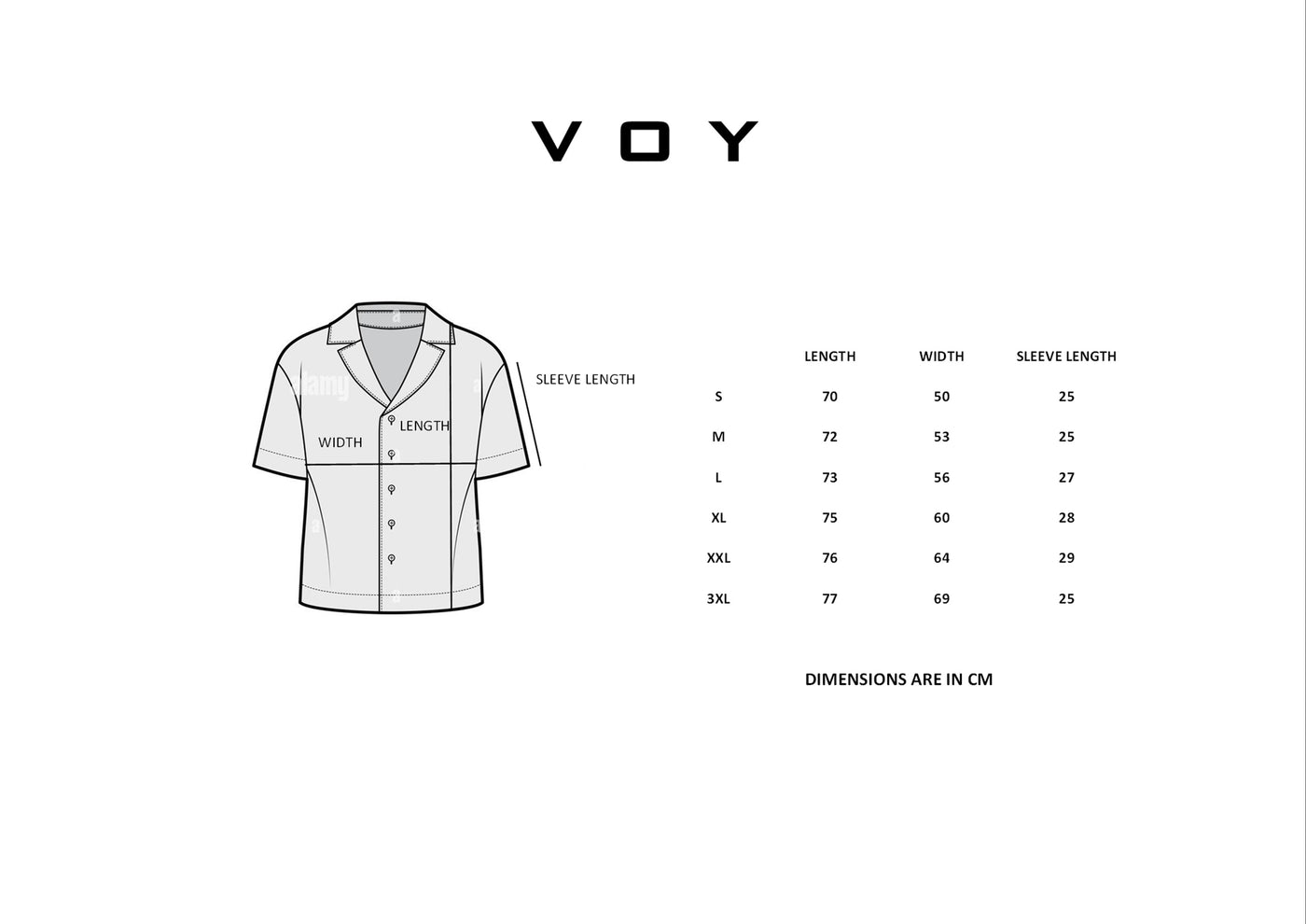 Size guide – BLACK CROCHET CUBAN COLLAR RELAXED SHIRT S26N